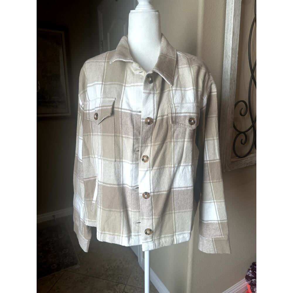 Able Plaid Brushed Jacket